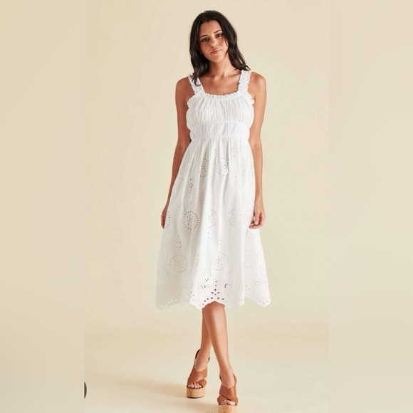 Steve Madden HARMONY DRESS MAXI WHITE Size M - Picture 1 of 9